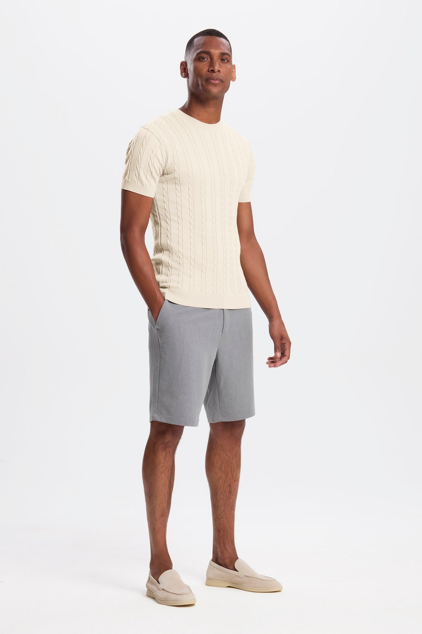 THE CABLE SHORT SLEEVE T-SHIRT