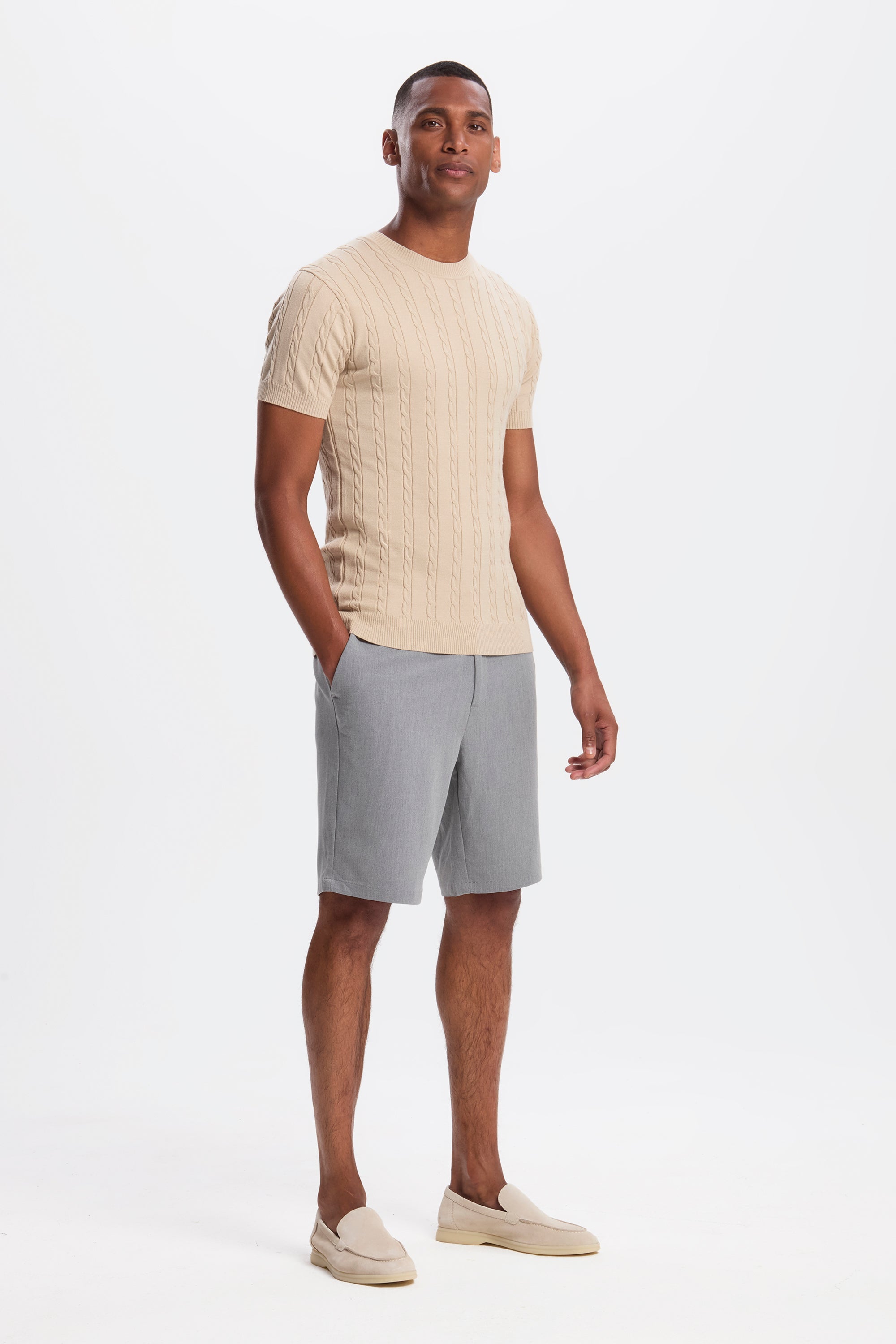 THE CABLE SHORT SLEEVE T-SHIRT