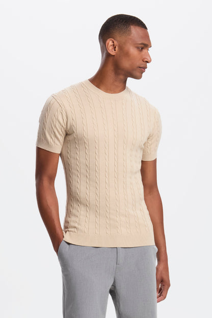 THE CABLE SHORT SLEEVE T-SHIRT