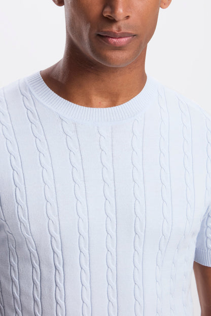 THE CABLE SHORT SLEEVE T-SHIRT