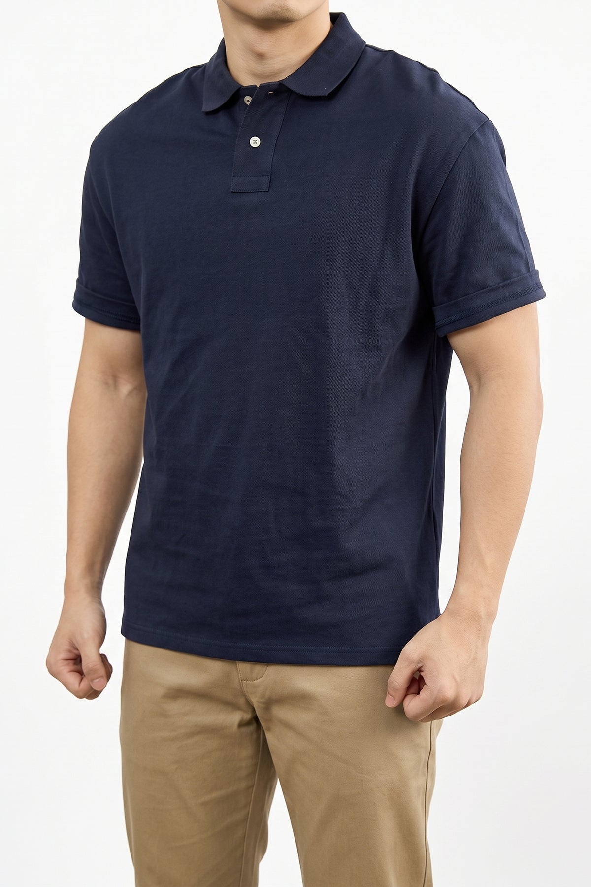 Men's Heavyweight Premium Cotton Polo Shirt – Knit Collar