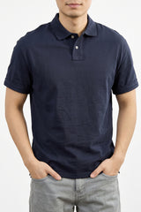 Men's Heavyweight Premium Cotton Polo Shirt – Knit Collar