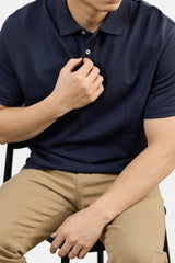 Men's Heavyweight Premium Cotton Polo Shirt – Knit Collar