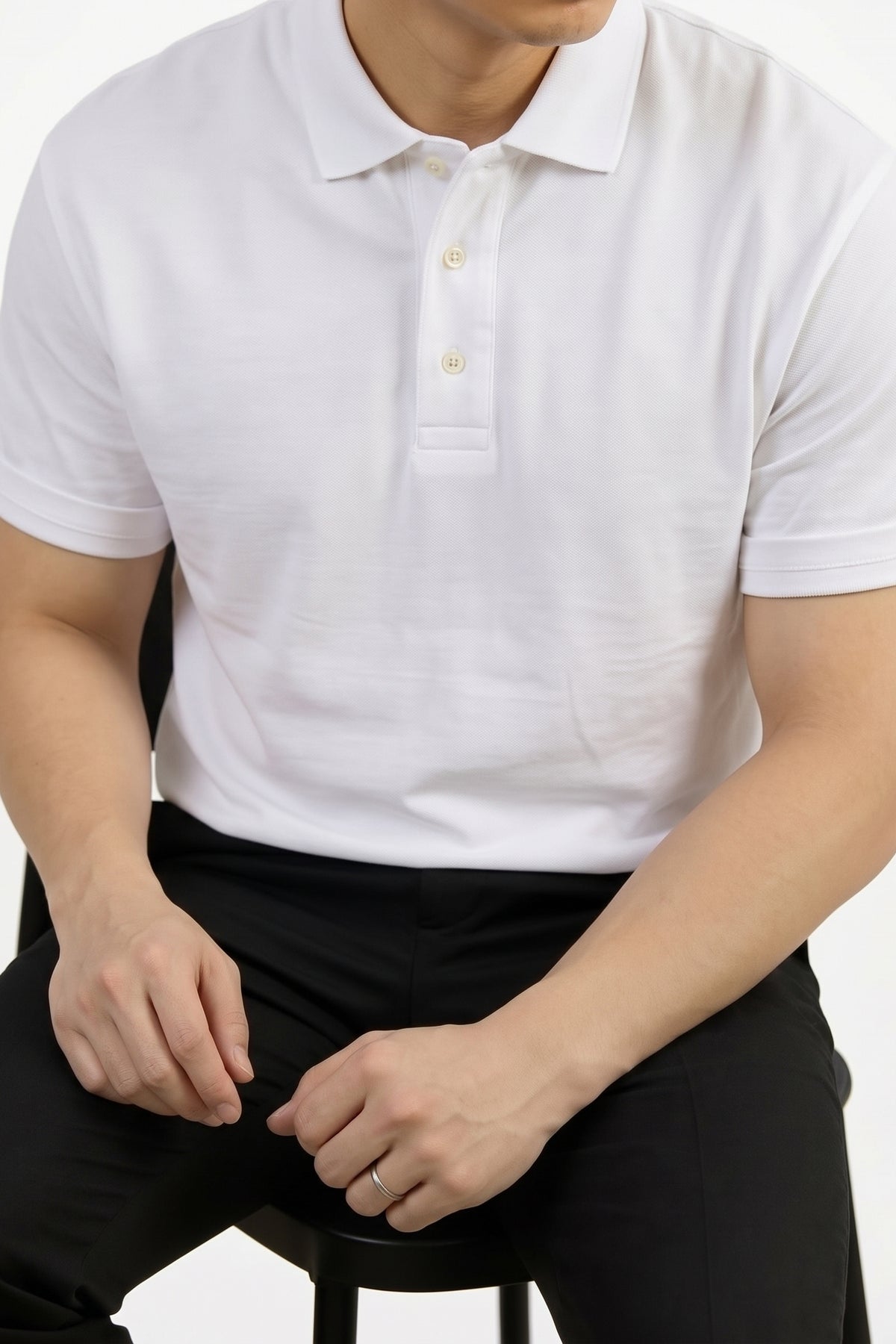 Men's Heavyweight Premium Cotton Polo Shirt – Knit Collar