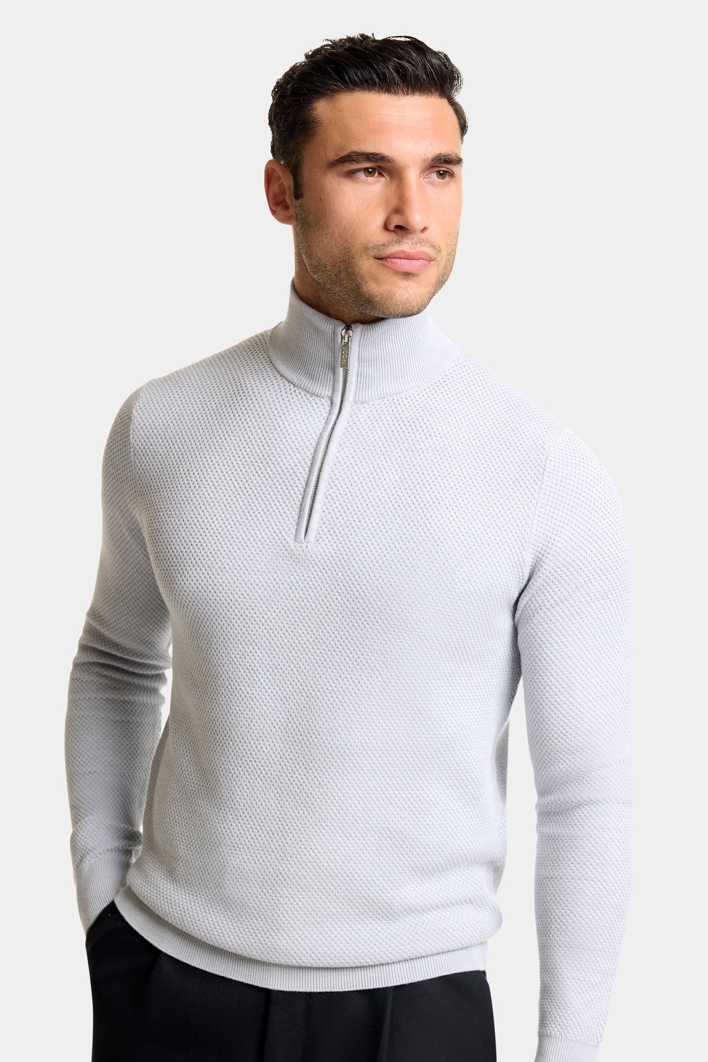 THE FABIO QUARTER ZIP SWEATER
