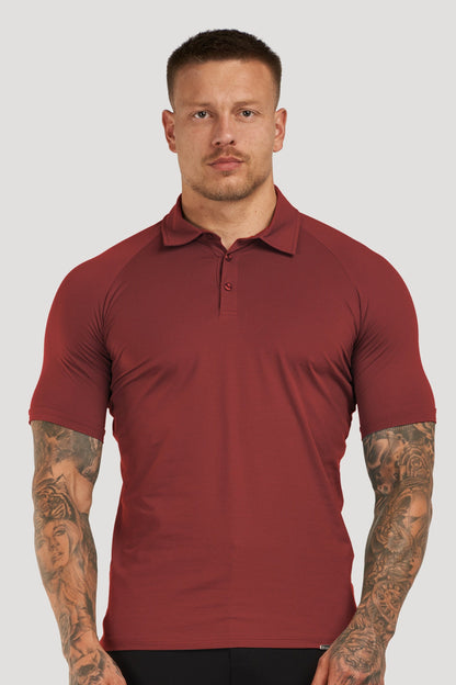 THE MUSCLE BUTTON POLO