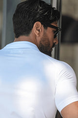 THE MUSCLE BUTTON POLO